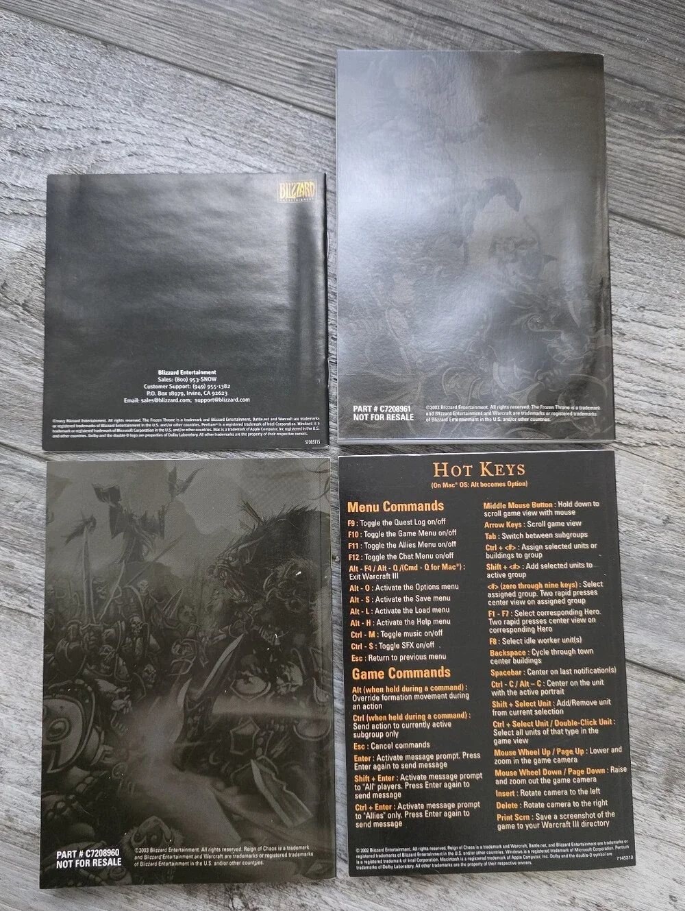 Blizzard Entertainment Warcraft Battle Cest III Complete Play Guides Set *READ
